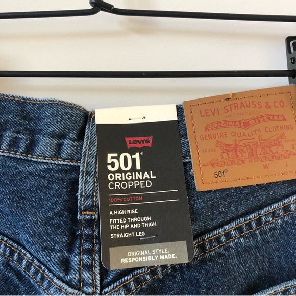 NWT Levi’s 501c Jeans Size 24 - Picture 3 of 4